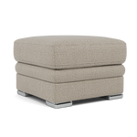 Gino Footstool - Footstool F8 — Hopsack Linen 70004 / Metal Feet, gallery image 1