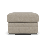 Gino Footstool - Footstool F8 — Hopsack Linen 70004 / Metal Feet, gallery image 2