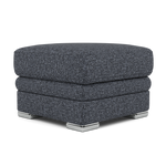Gino Footstool - Footstool F8 — Hopsack Midnight 70005 / Metal Feet, gallery image 3