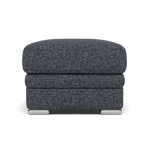 Gino Footstool - Footstool F8 — Hopsack Midnight 70005 / Metal Feet, gallery image 2