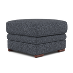 Gino Footstool - Footstool F8 — Hopsack Midnight 70005 / Wooden Feet, gallery image 3