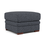 Gino Footstool - Footstool F8 — Hopsack Midnight 70005 / Wooden Feet, gallery image 1