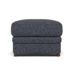 Gino Footstool - Footstool F8 — Hopsack Midnight 70005 / Wooden Feet, gallery image 2