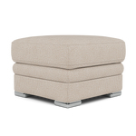 Gino Footstool - Footstool F8 — Hopsack Natural 70002 / Metal Feet, gallery image 3