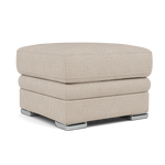 Gino Footstool - Footstool F8 — Hopsack Natural 70002 / Metal Feet, gallery image 1
