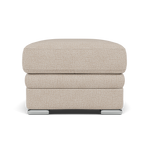 Gino Footstool - Footstool F8 — Hopsack Natural 70002 / Metal Feet, gallery image 2