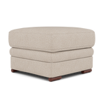 Gino Footstool - Footstool F8 — Hopsack Natural 70002 / Wooden Feet, gallery image 3