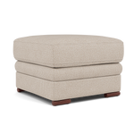 Gino Footstool - Footstool F8 — Hopsack Natural 70002 / Wooden Feet, gallery image 1