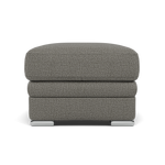 Gino Footstool - Footstool F8 — Hopsack Platinum 70003 / Metal Feet, gallery image 2