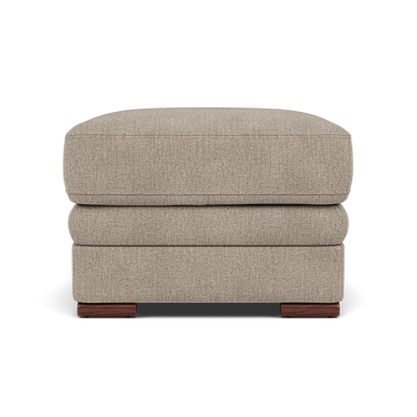 Gino Footstool - Footstool F8 Sterling Home 2 Darwin Mink 50366 Wooden Feet