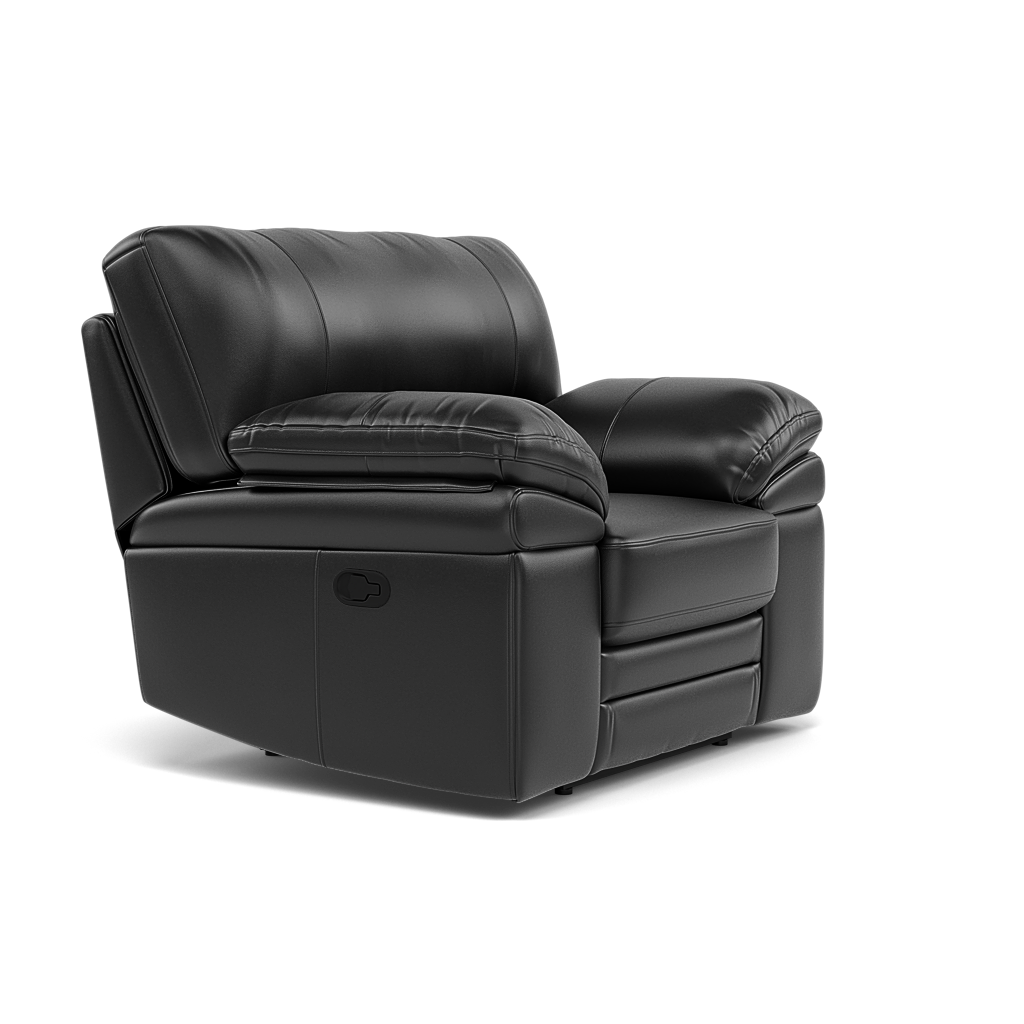 Gino Recliner Armchair - Manual Recliner Armchair Cat 55 - Manual Recliner — Cat-55/72 New Club Dark Grey, gallery image 1