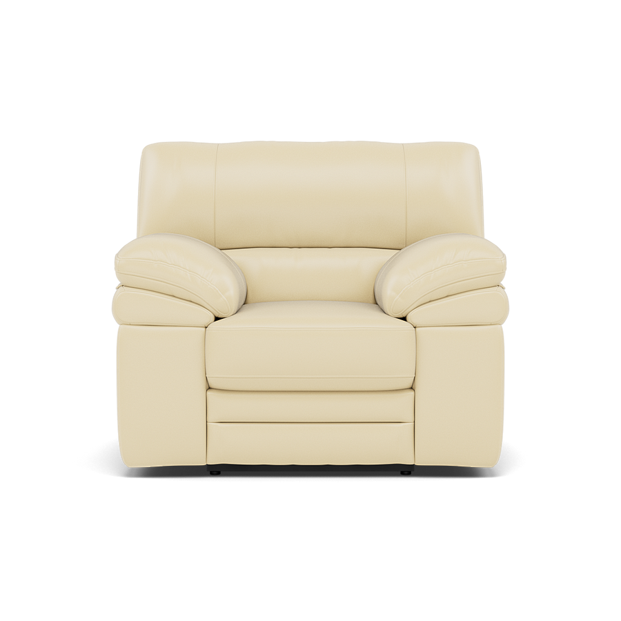 Gino Recliner Armchair - Manual Recliner Armchair Cat 60 - Manual Recliner Sterling Home 1 Cat-60/02 Montana Cool Cream