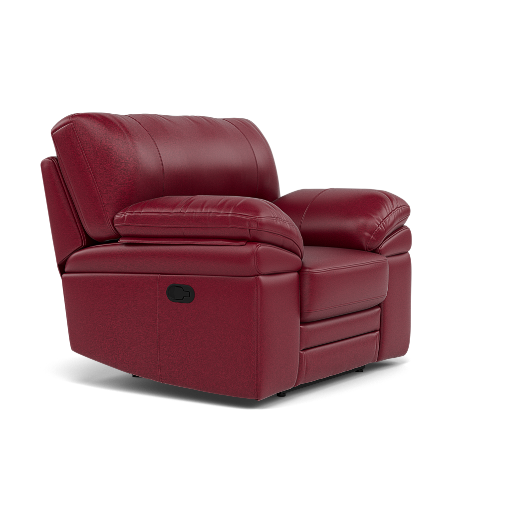 Gino Recliner Armchair - Manual Recliner Armchair Cat 60 - Manual Recliner — Cat-60/13 Montana Cranberry, gallery image 1