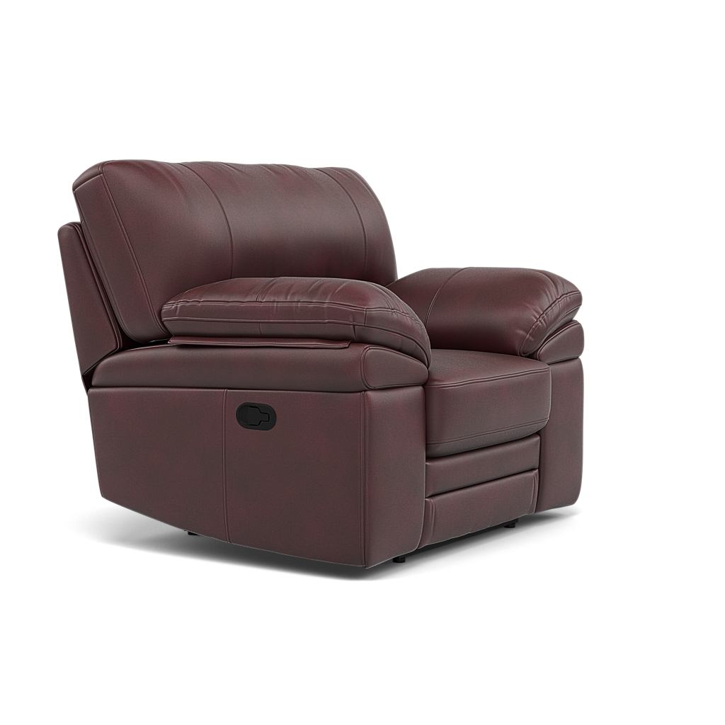 Gino Recliner Armchair - Manual Recliner Armchair Cat 60 - Manual Recliner — Cat-60/15 Montana Ruby, gallery image 1