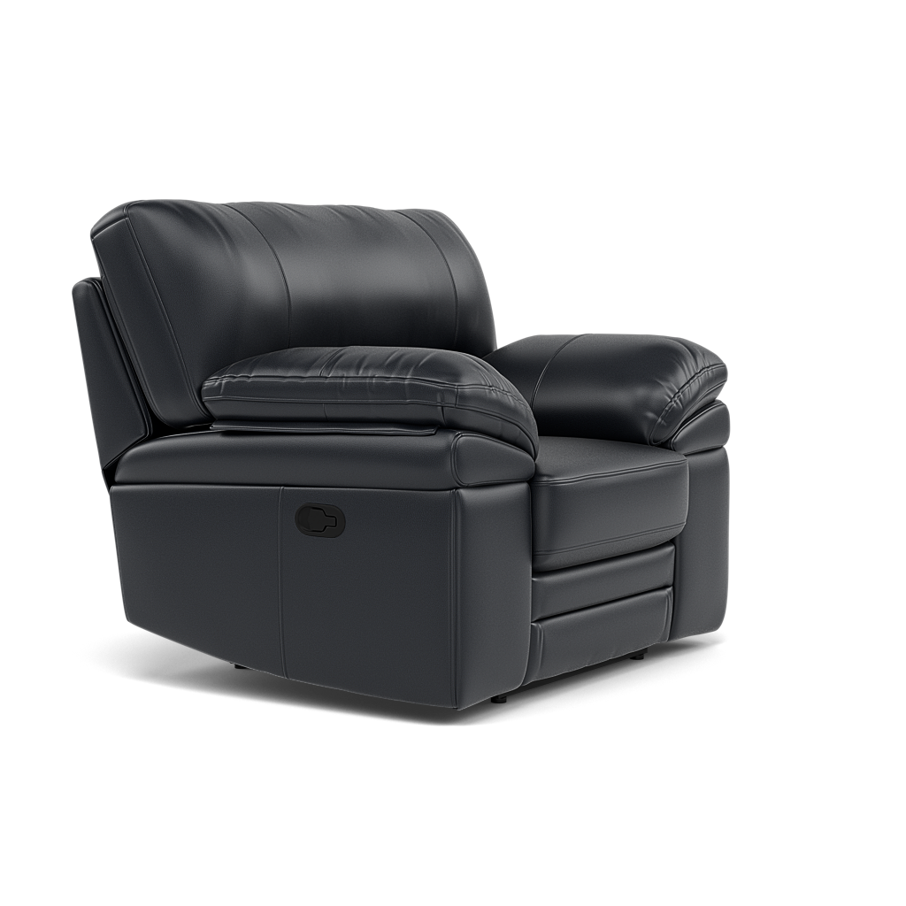 Gino Recliner Armchair - Manual Recliner Armchair Cat 60 - Manual Recliner — Cat-60/24 Montana Navy, gallery image 1
