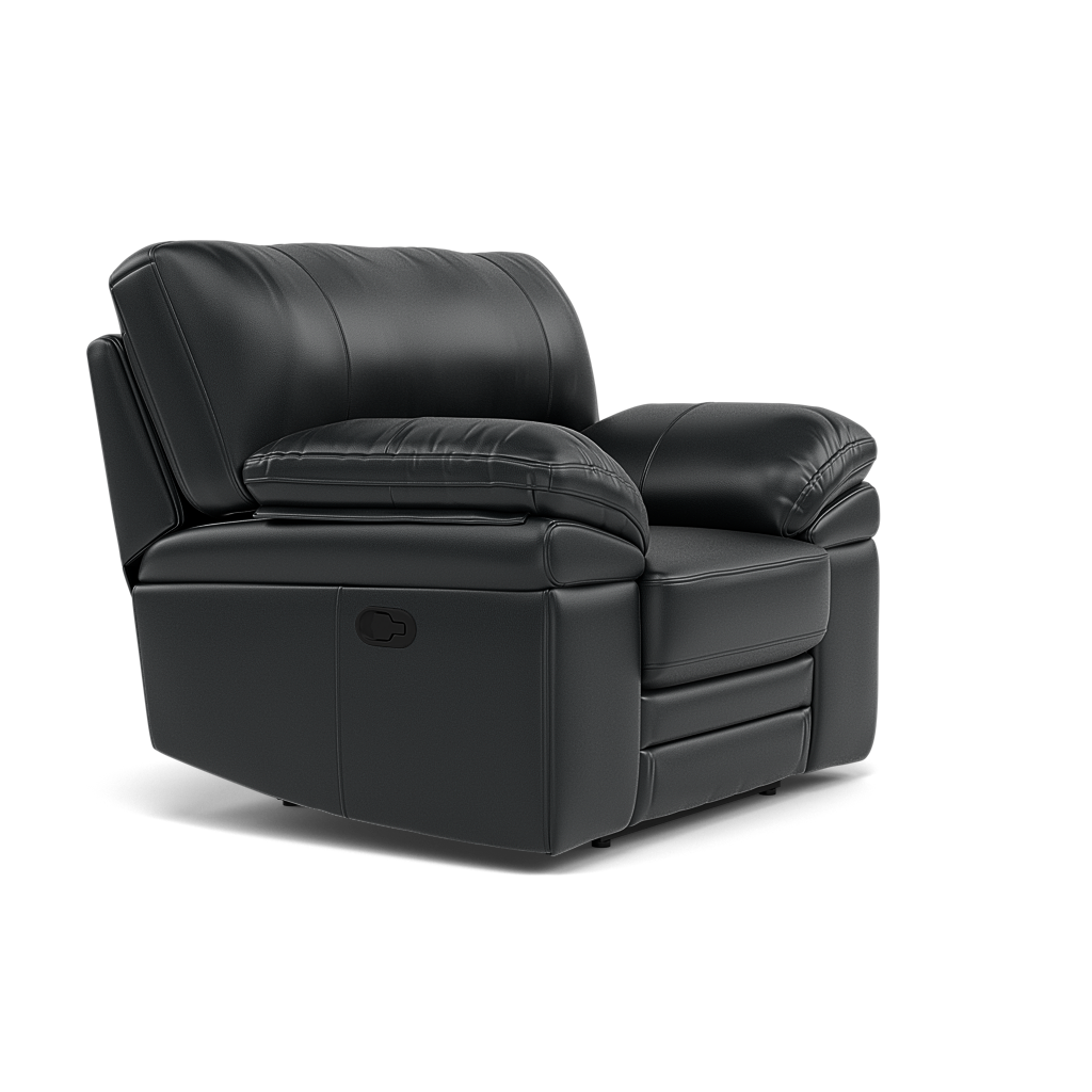 Gino Recliner Armchair - Manual Recliner Armchair Cat 60 - Manual Recliner — Cat-60/25 Montana Charcoal, gallery image 1