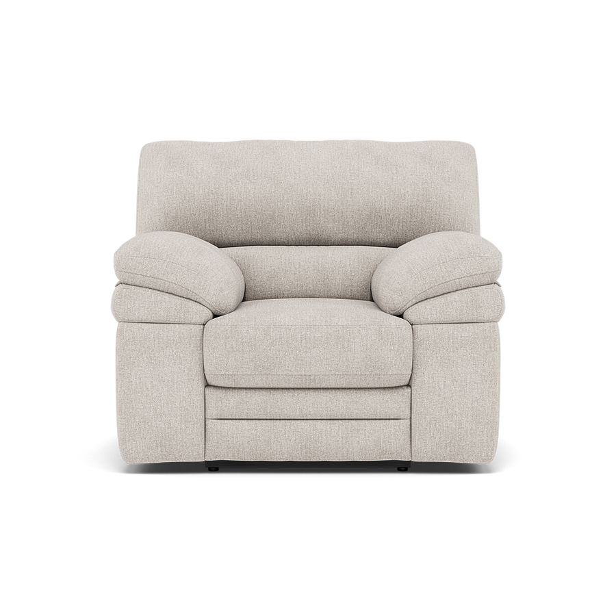 Gino Recliner Armchair - Manual Recliner Armchair F8 - Manual Recliner Sterling Home Darwin Ivory 50364 1