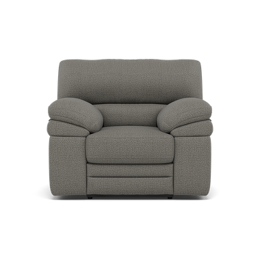 Gino Recliner Armchair - Manual Recliner Armchair F8 - Manual Recliner Sterling Home 4 Hopsack Platinum 70003