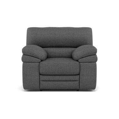 Gino Recliner Armchair - Manual Recliner Armchair F8 - Manual Recliner Sterling Home 7 Hopsack Charcoal 70006