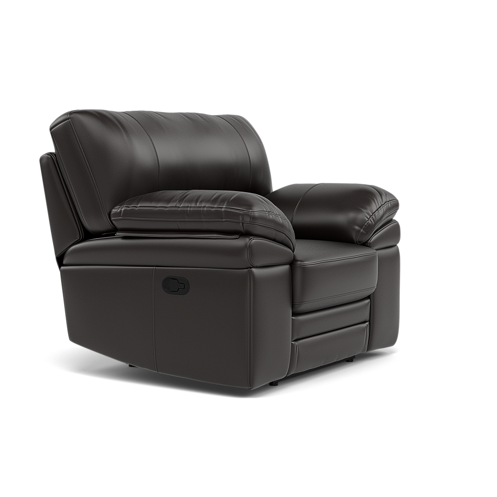 Gino Recliner Armchair - Power Recliner Armchair with USB Cat 60 - Power Recliner with USB — Cat-60/09 Montana Black Coffee, gallery image 1