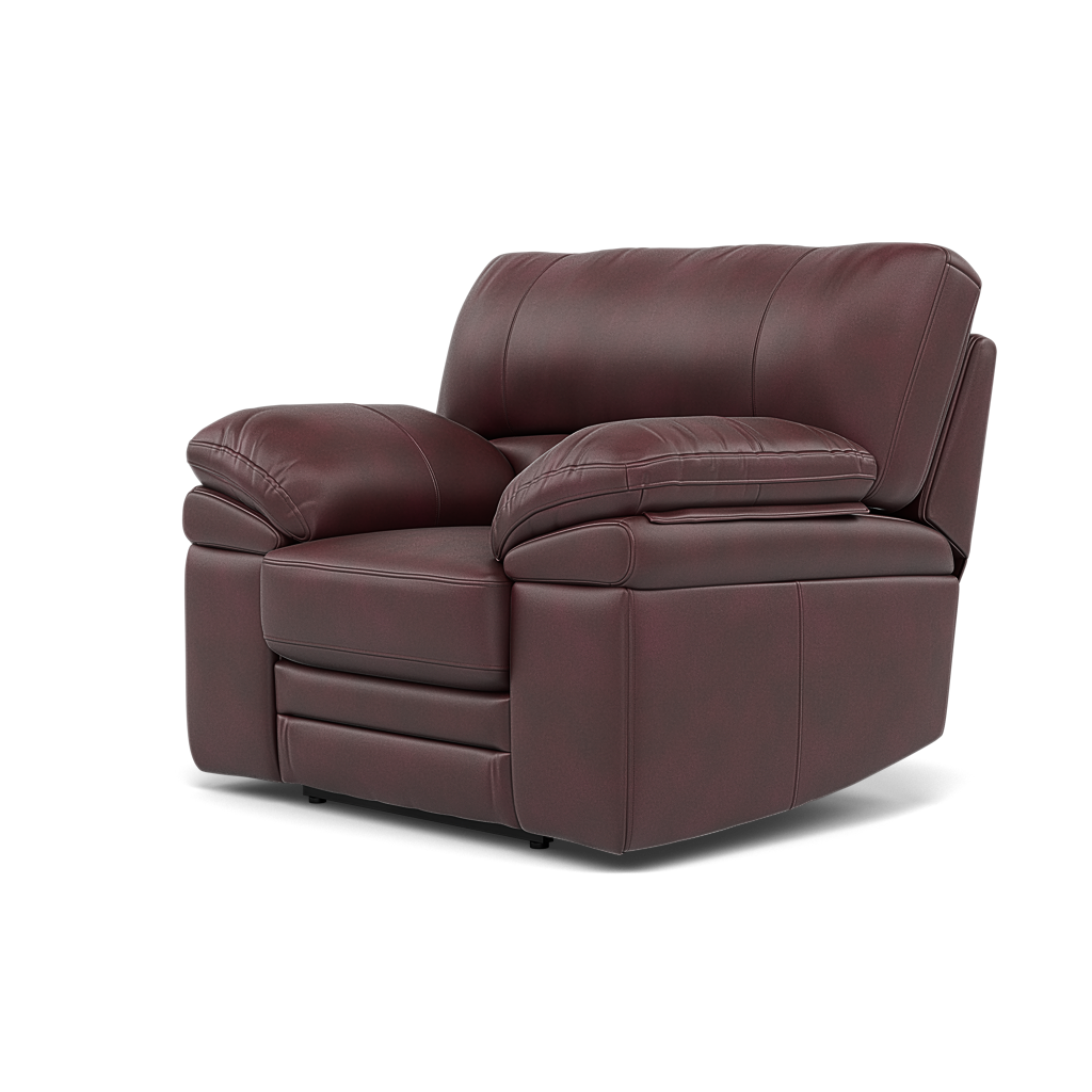 Gino Recliner Armchair - Power Recliner Armchair with USB Cat 60 - Power Recliner with USB — Cat-60/15 Montana Ruby, gallery image 3