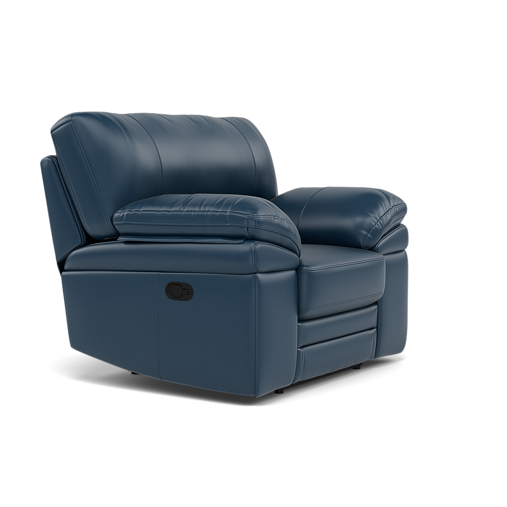 Gino Recliner Armchair - Power Recliner Armchair with USB Cat 60 - Power Recliner with USB — Cat-60/17 Montana Ocean, gallery image 1