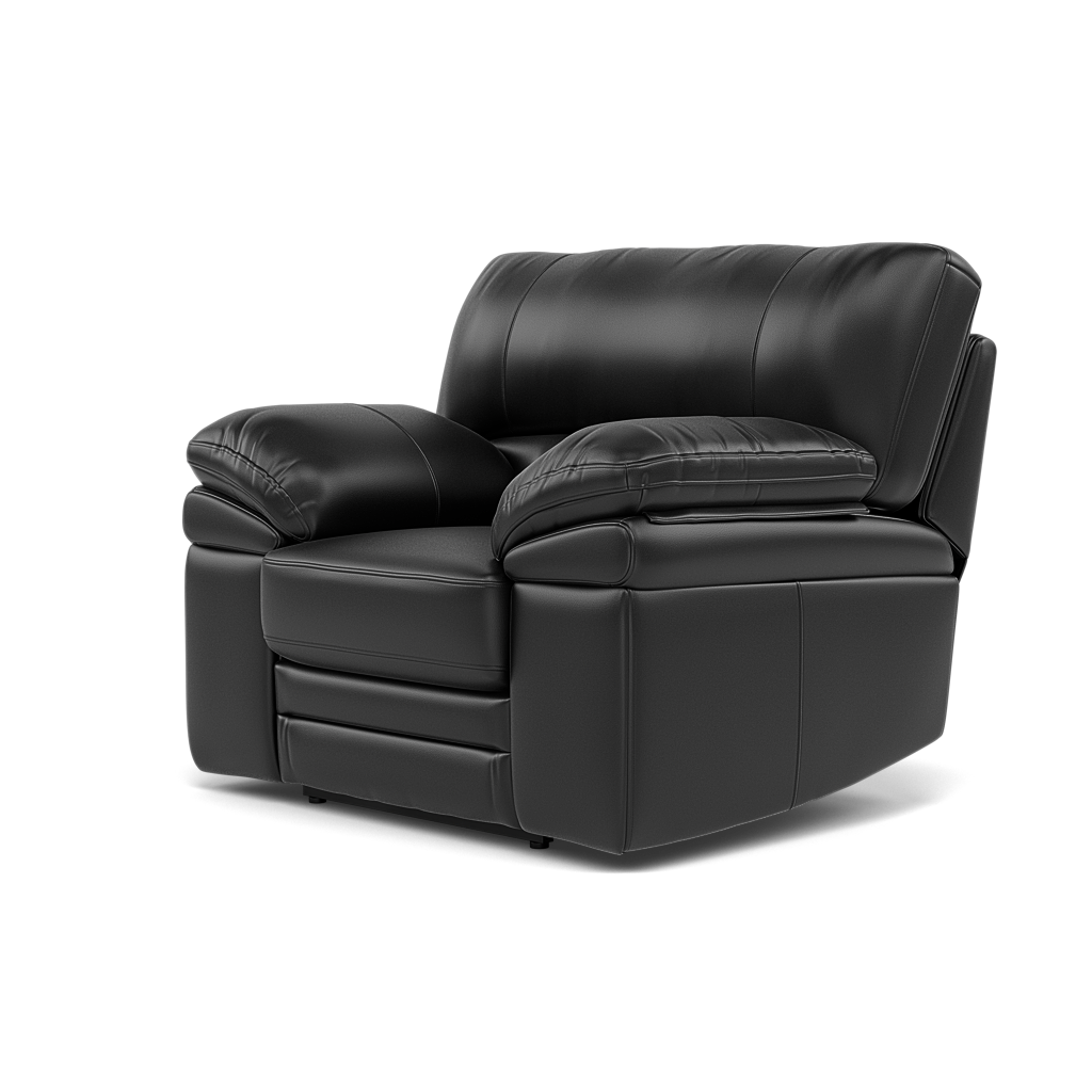 Gino Recliner Armchair - Power Recliner Armchair with USB Cat 60 - Power Recliner with USB — Cat-60/22 Montana Jet Black, gallery image 3
