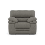 Gino Recliner Armchair - Power Recliner Armchair with USB F8 - Power Recliner with USB Sterling Home 4 Hopsack Platinum 70003