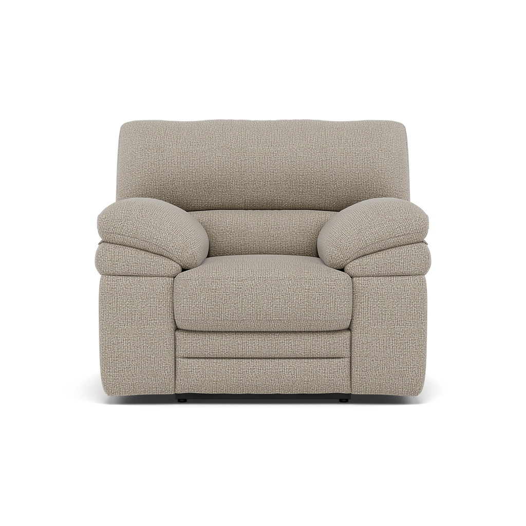 Gino Recliner Armchair - Power Recliner Armchair with USB F8 - Power Recliner with USB Sterling Home 5 Hopsack Linen 70004