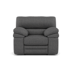 Gino Recliner Armchair - Power Recliner Armchair with USB F8 - Power Recliner with USB Sterling Home 7 Hopsack Charcoal 70006
