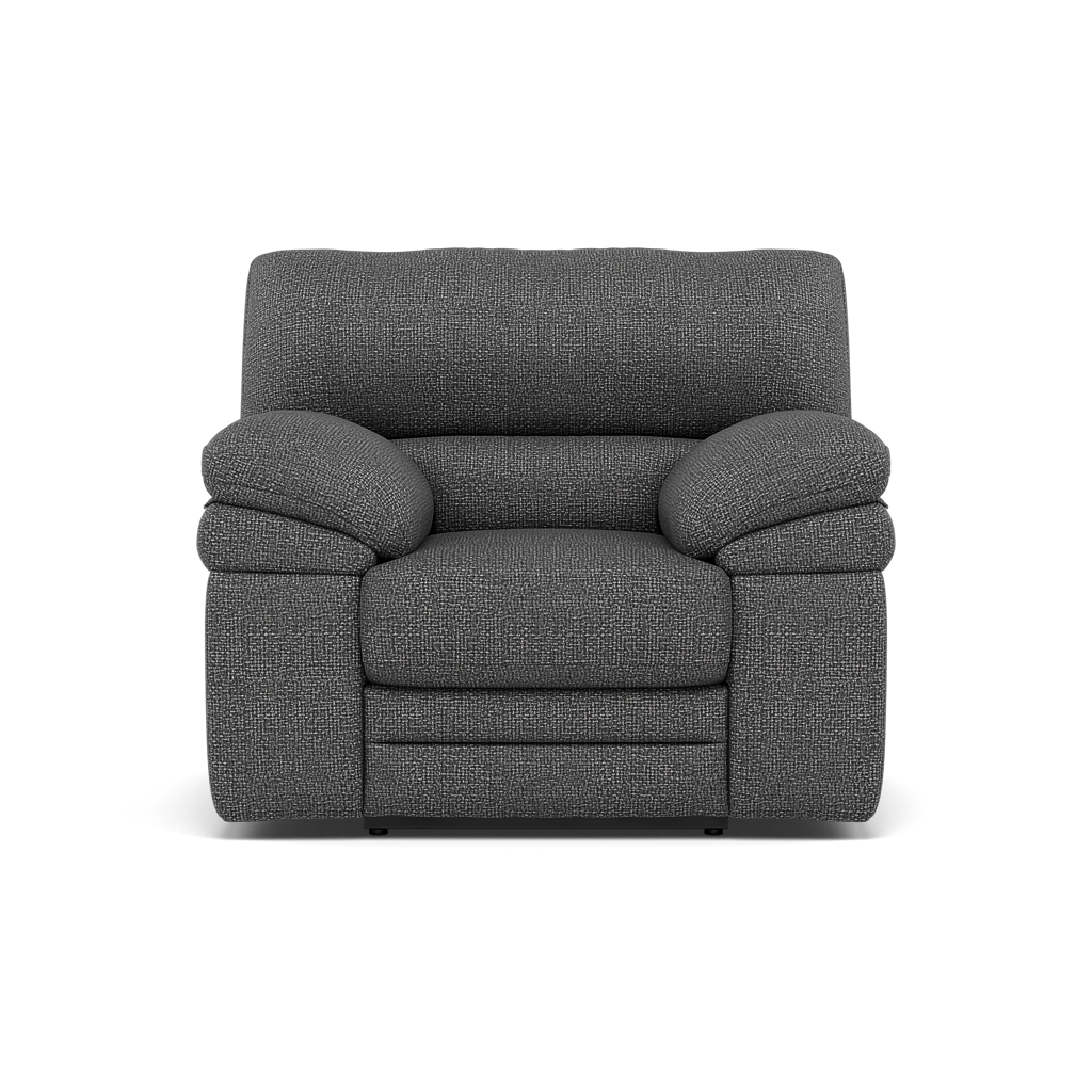 Gino Recliner Armchair - Power Recliner Armchair with USB F8 - Power Recliner with USB Sterling Home 7 Hopsack Charcoal 70006