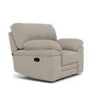 Gino Recliner Armchair - Power Recliner Armchair with USB F8 - Power Recliner with USB — Hopsack Linen 70004, gallery image 1