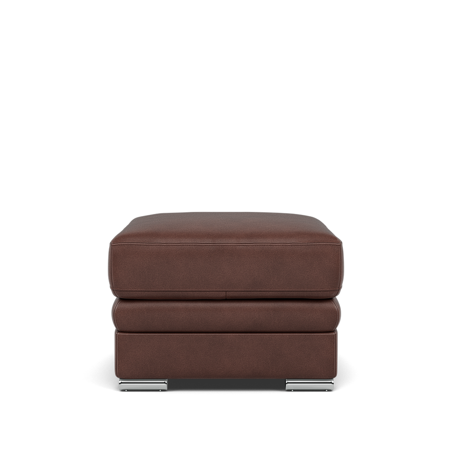 Gino Storage Footstool - Storage Stool Cat 55 Footstools Sterling Home Cat-55/27 Seattle Chestnut Metal Feet 1