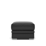 Gino Storage Footstool - Storage Stool Cat 55 Footstools Sterling Home 1 Cat-55/72 New Club Dark Grey Metal Feet