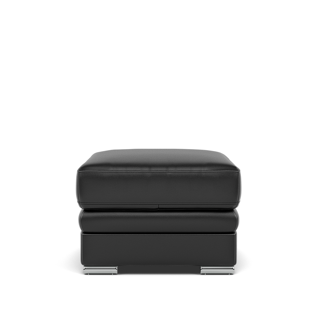 Gino Storage Footstool - Storage Stool Cat 55 Footstools Sterling Home 1 Cat-55/72 New Club Dark Grey Metal Feet