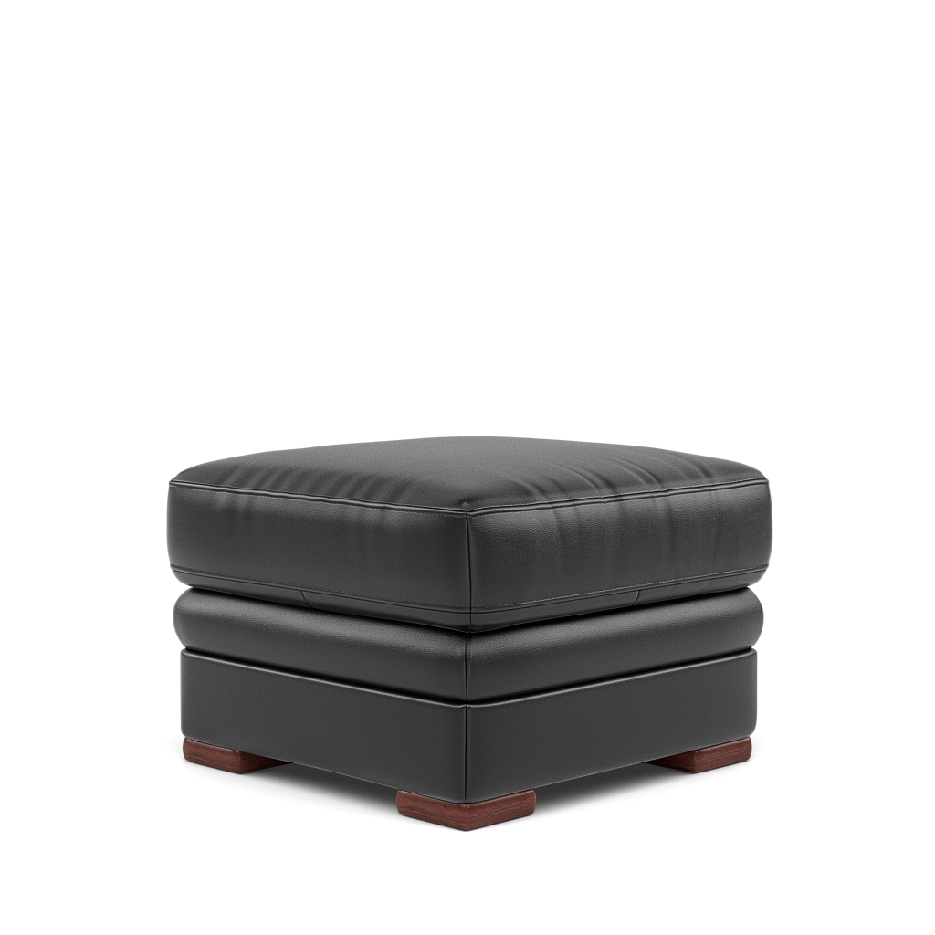 Gino Storage Footstool - Storage Stool Cat 55 — Cat-55/72 New Club Dark Grey / Wooden Feet, gallery image 3
