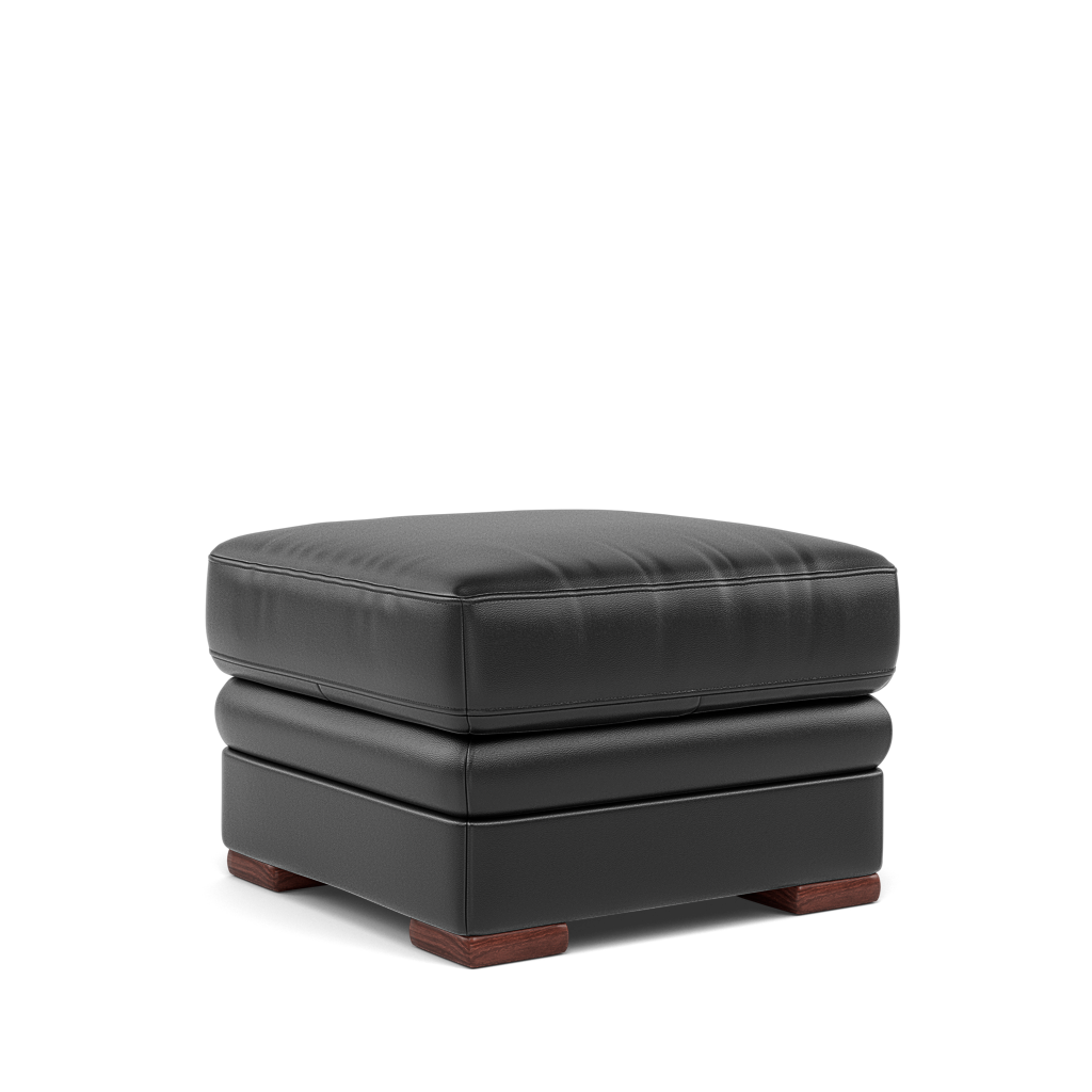Gino Storage Footstool - Storage Stool Cat 55 — Cat-55/72 New Club Dark Grey / Wooden Feet, gallery image 1