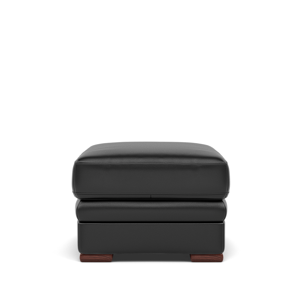Gino Storage Footstool - Storage Stool Cat 55 — Cat-55/72 New Club Dark Grey / Wooden Feet, gallery image 2