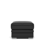 Gino Storage Footstool - Storage Stool Cat 60 Footstools Sterling Home 21 Cat-60/22 Montana Jet Black Metal Feet