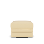 Gino Storage Footstool - Storage Stool Cat 60 Footstools Sterling Home 3 Cat-60/04 Montana Vanilla Cream Metal Feet