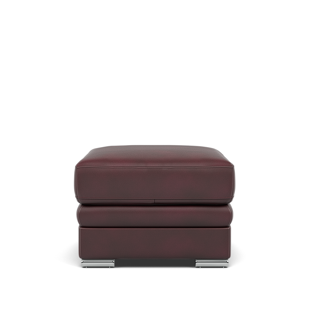 Gino Storage Footstool - Storage Stool Cat 60 Footstools Sterling Home 13 Cat-60/15 Montana Ruby Metal Feet