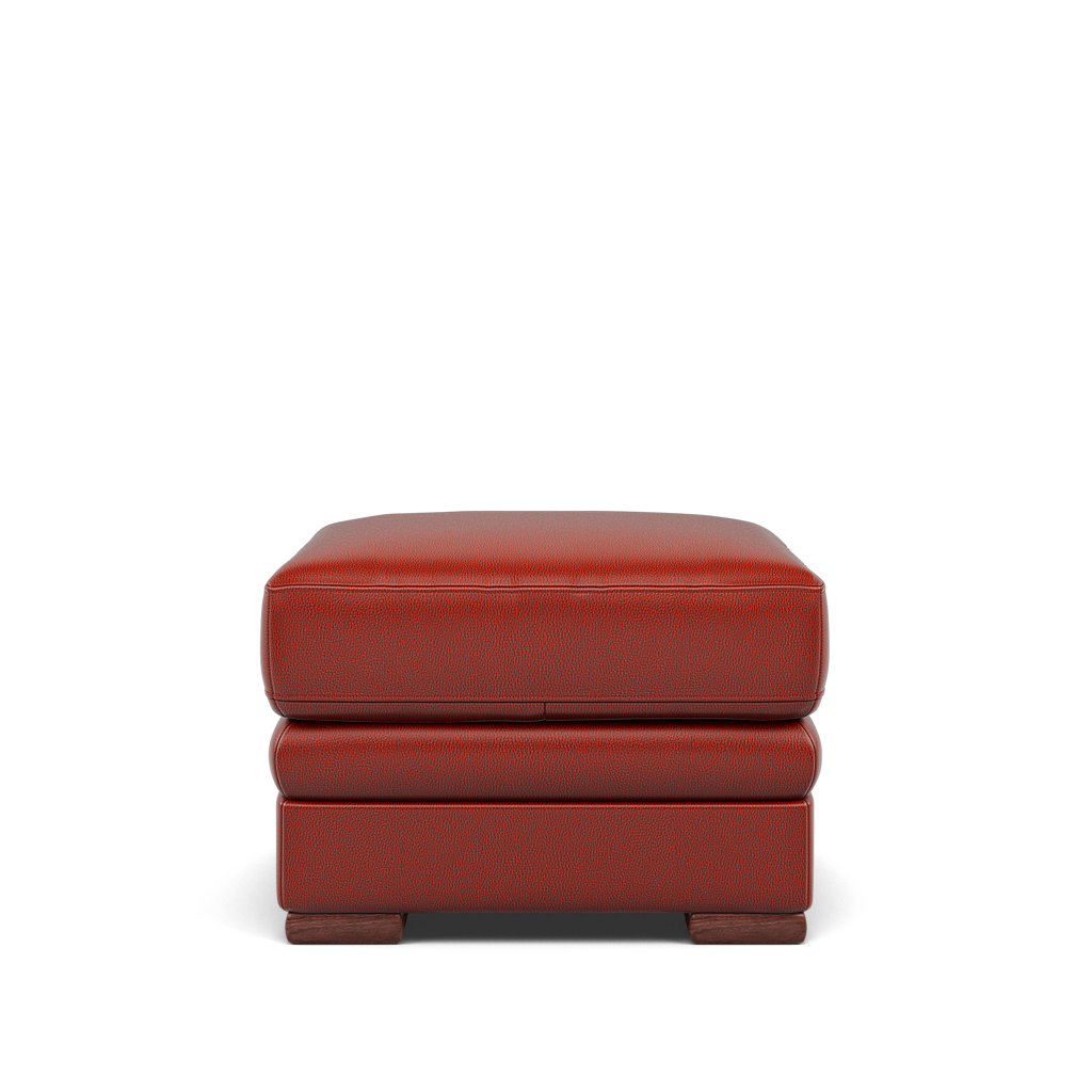 Gino Storage Footstool - Storage Stool Cat 60 Footstools Sterling Home 12 Cat-60/11 Montana Flame Wooden Feet