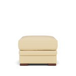 Gino Storage Footstool - Storage Stool Cat 60 Footstools Sterling Home 4 Cat-60/04 Montana Vanilla Cream Wooden Feet