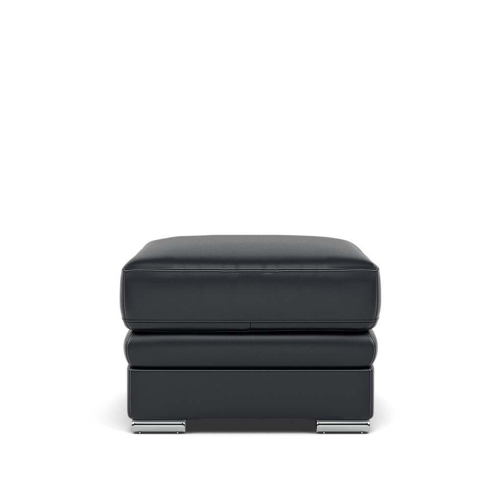 Gino Storage Footstool - Storage Stool Cat 60 Footstools Sterling Home 25 Cat-60/24 Montana Navy Metal Feet