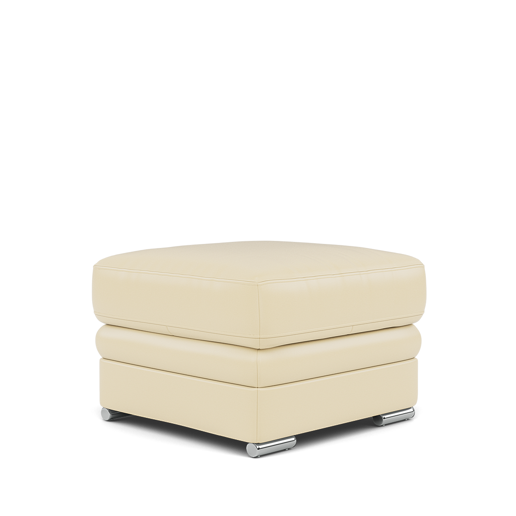 Gino Storage Footstool - Storage Stool Cat 60 — Cat-60/02 Montana Cool Cream / Metal Feet, gallery image 3