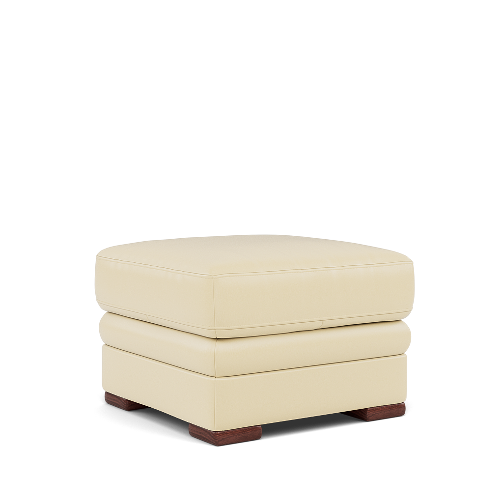Gino Storage Footstool - Storage Stool Cat 60 — Cat-60/02 Montana Cool Cream / Wooden Feet, gallery image 1