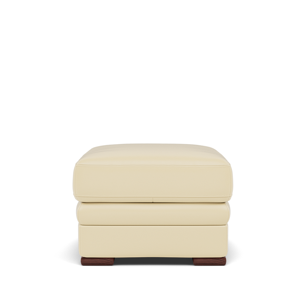 Gino Storage Footstool - Storage Stool Cat 60 — Cat-60/02 Montana Cool Cream / Wooden Feet, gallery image 2