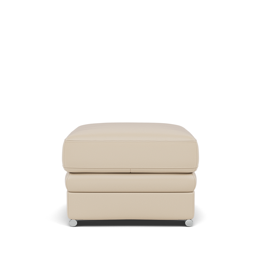 Gino Storage Footstool - Storage Stool Cat 60 — Cat-60/05 Montana Bone China / Metal Feet, gallery image 2