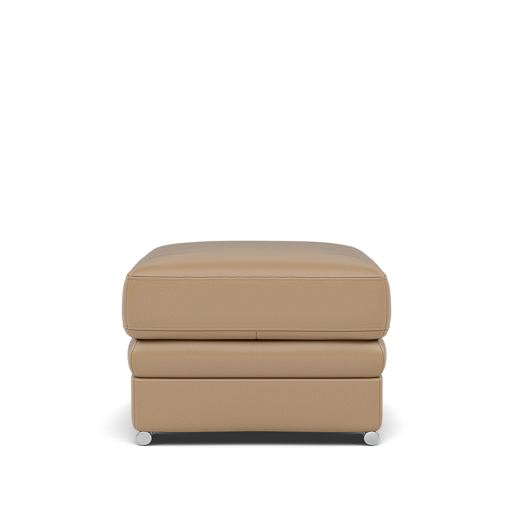 Gino Storage Footstool - Storage Stool Cat 60 — Cat-60/06 Montana Barley / Metal Feet, gallery image 2