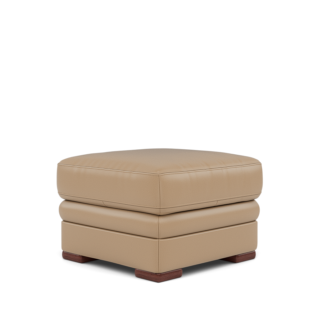 Gino Storage Footstool - Storage Stool Cat 60 — Cat-60/06 Montana Barley / Wooden Feet, gallery image 3